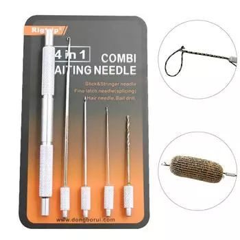 5x игла для ловли карпа Combi Baiting Needle 4 in Pop Up Boilie Hair Rigs Splicing Making Tools Removing Tackle Accessories