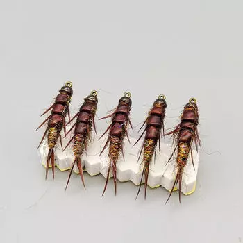 5x комплект наживок для ловли нахлыстом, искусственные реалистичные приманки для пресной воды и соленой воды с крючком