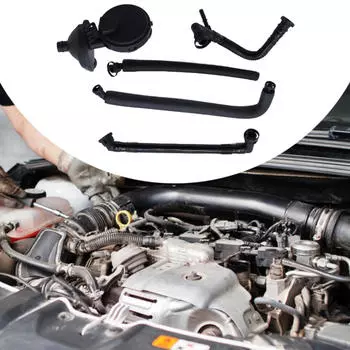 5x Комплект шлангов вентиляции картера PCV 11617504536 Металл для BMW