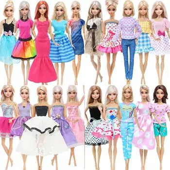 5x кукольных повседневных нарядов, праздничная одежда, юбки для 1/6 куклы 11,5 дюймов, прекрасный подарочный набор для девочки, игрушка (НЕТ КУКЛ)