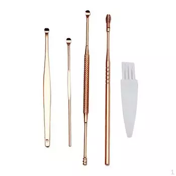 5x ложек из нержавеющей стали для удаления ушных палочек и массажных инструментов