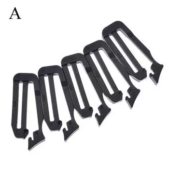 5X лямка Molle с пряжкой, зажим на конце ремня, регулируемые аксессуары для рюкзака Keeper A чёрный