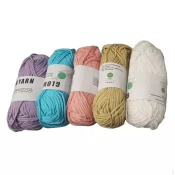 5x Luminous Yarn, флуоресцентная светящаяся пряжа для творчества своими руками в темной пряже для вязания крючком