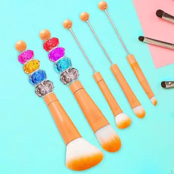 5x набор кистей для макияжа, инструмент для макияжа, подарки, профессиональные угловые, сделай сам, красота, бисер