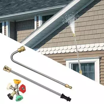 5x насадок-распылителей для мойки высокого давления, угловая удлинительная трубка для Karcher K2-7