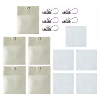 5x Outdoor Curtain Weights with Clamps Practical Self Sticky Design, Weighted Bag Heavy Duty