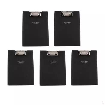 5x папок-клипс из искусственной кожи, держатель документов формата A5 и Letter для бизнеса, офиса, школы