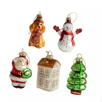 5x Рождественские подвесные украшения Декоративное украшение для интерьера Подвеска на елку Рождество