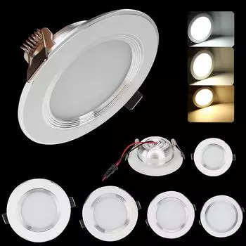 5X светодиодный встраиваемый потолочный светильник с регулируемой яркостью, лампа для даунлайта, 3 Вт, 5 Вт, 7 Вт, 9 Вт, 12 Вт, лампа