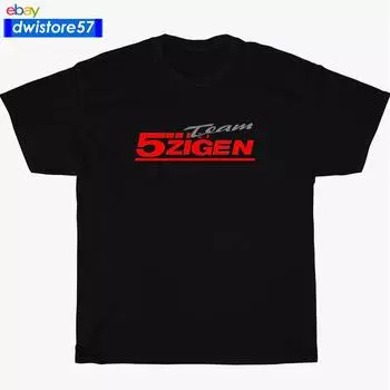 5zigen Zigen Racing Team Logo Темно-белая футболка унисекс S