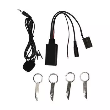 6000 CD Device BT 5.0 Aux Audio Adapter Microphone Handsfree Kit 5V Power Voltage Replacement for Ford 6000CD Stereo чёрный