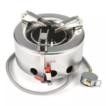 6000 Вт газовая плита для кемпинга ветрозащитная складная походная плита для приготовления пищи на открытом воздухе с серебряный