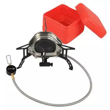 6000 Вт ветрозащитная газовая плита для кемпинга, складная газовая горелка для кемпинга, пешего туризма, путешествий разноцветный