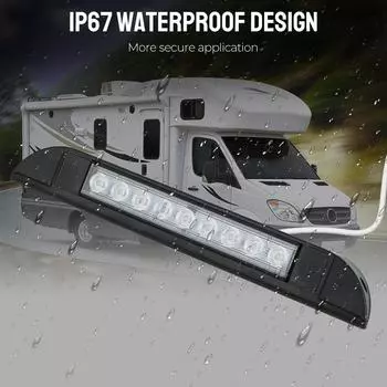 6000K 12V RV тентовые светильники светодиодные панели караван внутренние потолочные светильники уличные кемпинговые автомобильные прожекторы 9 светодиодных бусин освещение чёрный