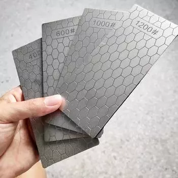 600/1000/800 алмазный точильный камень точильный камень нескользящий точилка для ножей ультратонкий точильный камень с сотовой поверхностью 15cmX6cm