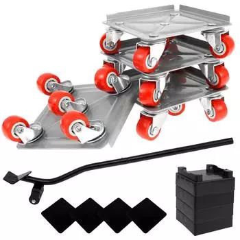 600 кг Тяжелый подъемный механизм для мебели Транспортный подъемник Слайдеры для мебели Роликовая тележка для мебели Инструменты для экономии труда при перемещении мебели