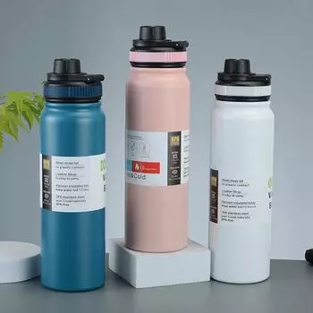 600 мл/800 мл портативный термос для отдыха на природе чайник бутылка для воды с фильтром для чая термокружка из нержавеющей стали большой емкости фляжка для спорта 600ml красный