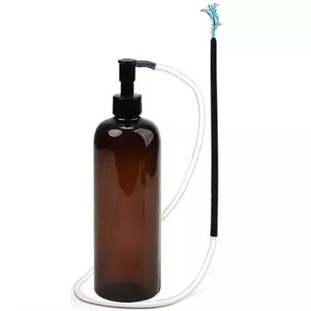 600 мл насос для бутылок смыв для мужчин силиконовая клизма для заднего двора очистка взрослых интимных частей здоровья кран сексуальный Brown Bottle+Stainless St