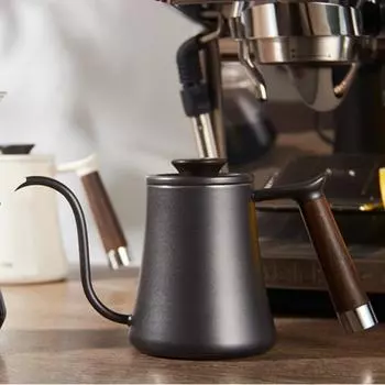 600 мл Нержавеющий чайник для кофе капельного типа с гибким шеей Домашняя кухня Кафе Посуда для кофе Чайная утварь Кофейные аксессуары