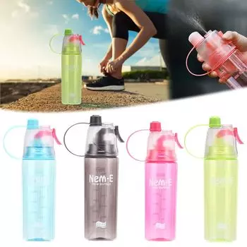 600 мл спортивная бутылка-спрей для воды охлаждающий распылитель чашка портативная наружная питьевая посуда большая емкость фитнес путешествия скалолазание принадлежности