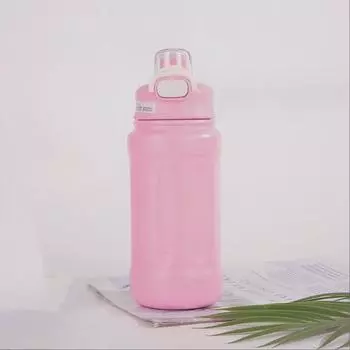 600 мл термос для воды из нержавеющей стали, термокружка для путешествий, термос для девочек, термос для путешествий, термос для путешествий, розовый 600ml белый