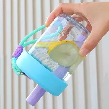 600 мл трубочка чашка с герметичной крышкой для леди симпатичная пищевая термостойкая чашка фильтр для разделения чая чашки с ручкой стакан для воды белый