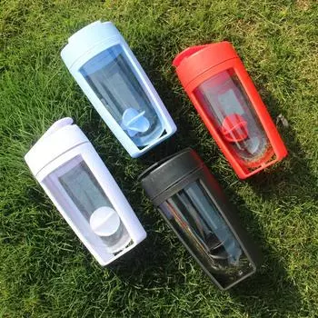 600 мл U-образная чашка большого диаметра, герметичный шейкер, спортивный пластиковый стакан для фитнеса, стакан для смешивания протеинового порошка с шариком 701-800ml белый