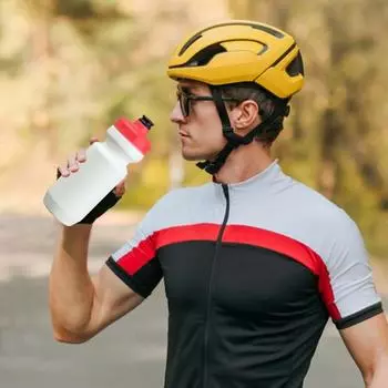 600 мл велосипедная бутылка для воды, не содержащая BPA, герметичная спортивная бутылка для езды на велосипеде, бега, фитнеса, активного отдыха чистый