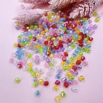 600 шт., 4 мм, биконусы, свободные бусины, хрустальные остроконечные бусины, плетеное кольцо, прозрачные аксессуары из бисера «сделай сам», браслет, ожерелье разноцветный