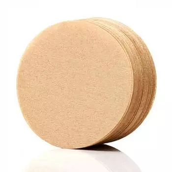 600 шт. Бумага для кофейных фильтров, Подходит для замены в кофемашине Круглая бумага для кофейных фильтров, Одноразовая бумажная фильтровальная бумага One Size