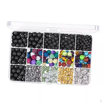 600 шт. Бусины Кристалл Агат Драгоценные Камни Россыпью Разделители Ремесла
