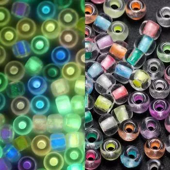 600 шт./лот, 3 мм, светящиеся бусины цвета AB, цветные стеклянные бусины-разделители для DIY серег, ожерелья, браслета, изготовления ювелирных изделий