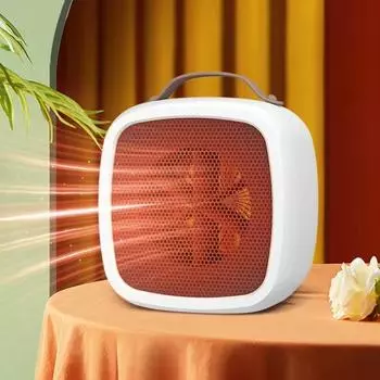 600 Вт 220 В Высокомощный Электрический Нагреватель Европейский Стандарт 2 Регулировка Скорости Воздушные Нагреватели Портативный Зимний Обогреватель Быстрый Нагрев EU белый