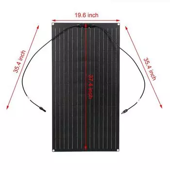 600 Вт 300 Вт Гибкий комплект солнечных панелей 18 В Монокристаллические солнечные элементы Уличное зарядное устройство для кемпинга Яхты Автодома Автофургона Автомобиля Лодки