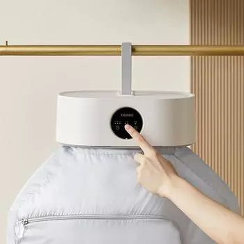 600 Вт электрическая сушилка для одежды Smart Drying Rack Подвесная сушилка Машина для сушки белья с регулировкой времени Сушилка теплым воздухом УФ-стерилизация Сушилка с двойным режимом сушки EU белый