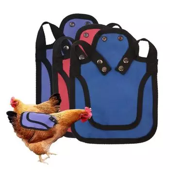 600D Chicken Saddles Adjustable Strap Poultry Feather Protector Practical Hen Apron Farm синий