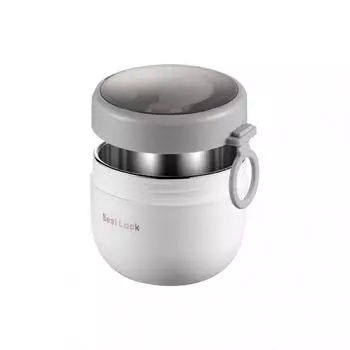 600ML Stainless Steel Lunch Box Hot Food Flask Soup Storage Vacuum Thermal Jar Thermos Containers Bento Lunch Boxes For Kids plastic