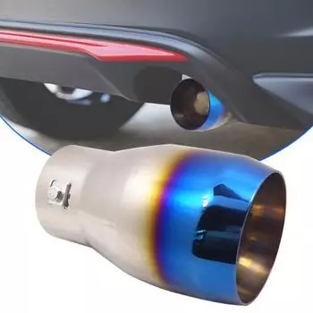 6020 Глушитель выхлопной трубы Полировка автомобиля Нержавеющая стальная поверхность Глушитель отделка выхлопной трубы синий