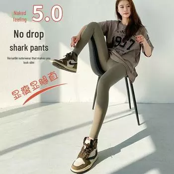 606lulu Весна/Лето Высокоэластичные Штаны Для Йоги Nine-Point Sharkskin L (110-160 cm)