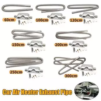 60/100/120/150/200/250/300 см воздушный стояночный обогреватель из нержавеющей стали, выхлопная труба, газовое отверстие для воздушных дизелей, комплект автомобильного обогревателя 60cm Pipe Silencer