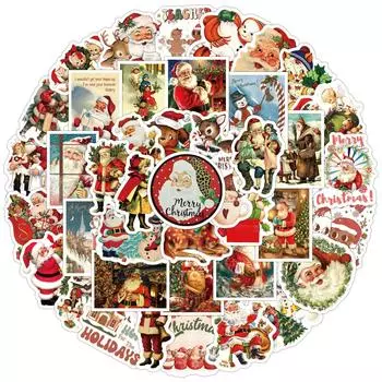 60/120 Новые Рождественские Граффити Наклейки Чемодан Скейтборд Блокнот Стакан для воды Мобильные наклейки