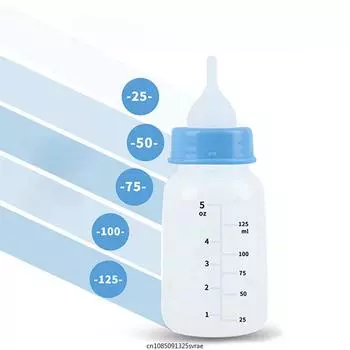 60/125 мл кормушка для домашних животных для маленьких собак и кошек, набор бутылочек для кормления новорожденных щенков и кошек, инструмент для кормления, аксессуары для кормления собак 60ml