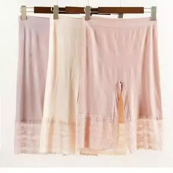 60-150 кг, большие размеры, защитные короткие брюки, женские летние сексуальные кружевные эластичные защитные шорты с защитой от натирания, женские One Size абрикосовый