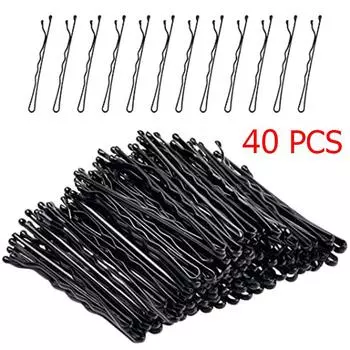 60/150 шт. Черные заколки для волос для женщин, заколка для волос, женские невидимки, волнистые, кудрявые, свадебные, одноразовые зажимы для волос, заколка-бабочка, заколки для волос