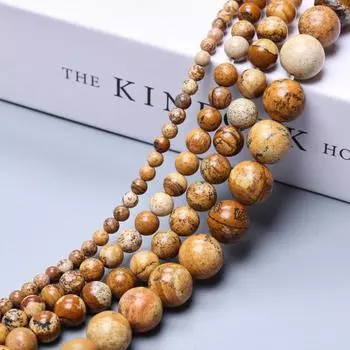 60-15 шт. 4/6/8/10/12 мм популярные изображения яшмы свободные бусины круглые бусины из натурального камня «сделай сам» ожерелья аксессуары для изготовления ювелирных изделий 4mm 40Pcs