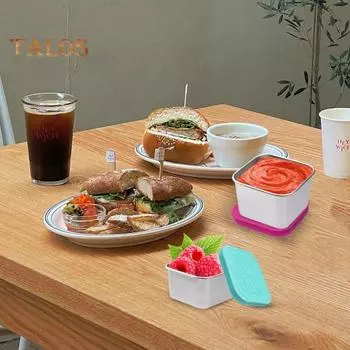 60/180 мл 1/6 шт. чашка для соуса с герметичной силиконовой крышкой, контейнеры для хранения продуктов из нержавеющей стали, кетчуп для пикника, закуски, штабелируемые банки для завтрака 60ML розовый