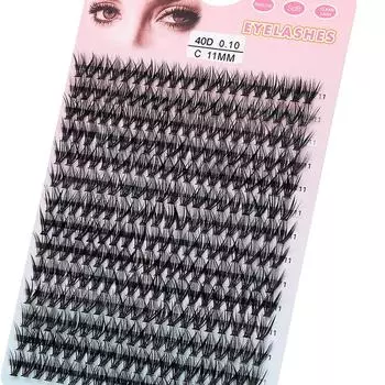 60/280 шт. индивидуальное наращивание ресниц 10-40D объем DIY кластерные ресницы натуральные накладные ресницы пушистые эффектные искусственные ресницы C&0.07mm&11mm
