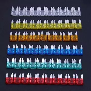 60-300 шт. мини-предохранители для автомобилей, автомобильный предохранитель 5A 10A 15A 20A 25A 30A, сменный автоматический микропредохранитель, аксессуары для автомобилей и грузовиков