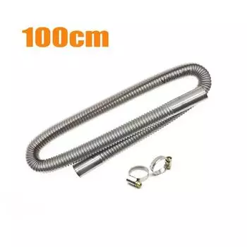 60-300 см автомобильный воздушный парковочный обогреватель выхлопная труба с 2 зажимами топливный бак выхлопная труба шланг трубка из нержавеющей стали для дизельного обогревателя