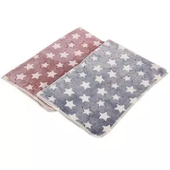 60*40 см мягкий коврик для собак и кошек с теплыми звездами, наволочка для кровати, товары для животных, одеяло для щенков синий